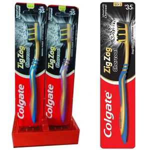 CTB-ZZCS, Colgate Toothbrush Zig Zag Charcoal Soft