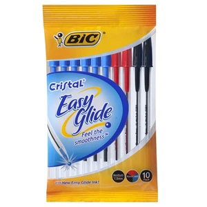 BIC10362, BIC Classic Cristal Pen Assorted 10PK, 9310025003629