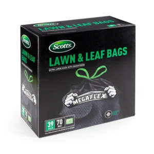 ST-30217, Drawstring Trash Bag Flex 39 Gal 70CT Black Lawn & Leaf - Scotts, 191554302174