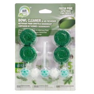 60136, Air Fusion Toilet Bowl Cleaner  4pk & 1pk Pine, 191554601369