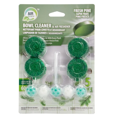 60136, Air Fusion Toilet Bowl Cleaner  4pk+1pk Pine, 191554601369
