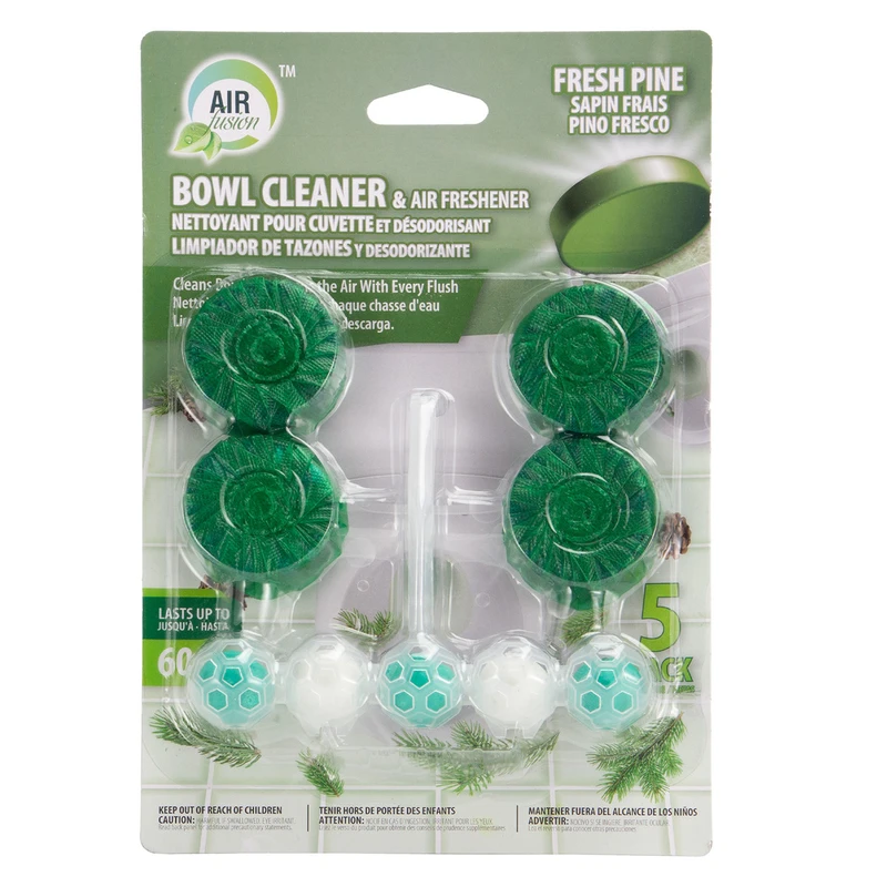 Air Fusion Toilet Bowl Cleaner 4pk & 1pk Pine