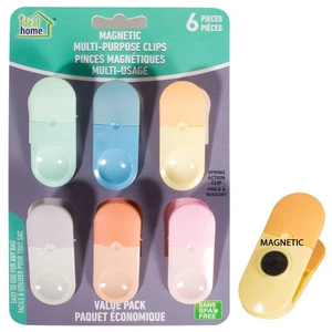 36078, Ideal Home Bag Clip Set w/ Magnet 6PK, 191544360786
