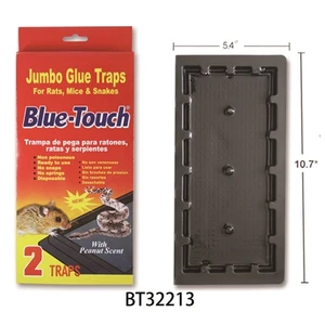 BT32213, Blue-Touch Jumbo Glue Traps 2PK Red, 6931492322131