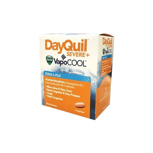 DQ20S-20, Dayquil Severe Dispenser 20 x 2's Expired, 655708019108