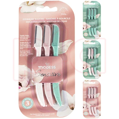 67221, Modess Eyebrow Razor 3Pack, 191554672215