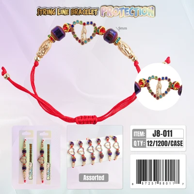 J8-011, String Line Protection Bracelet, 887257880117