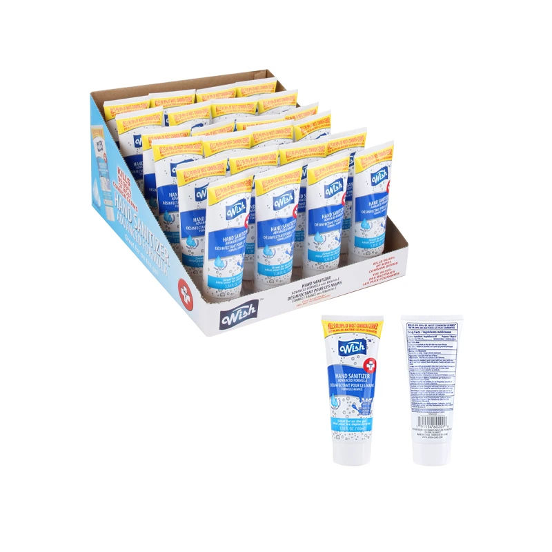 Wish Hand Sanitizer 3.38oz 75% Tube Display