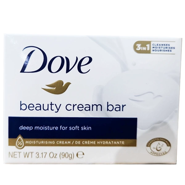 DS90-W, Dove Soap 90g 3.17oz White, 8000700000005