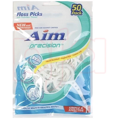 DF78109, Aim Floss Picks 50 Count, 672935781097