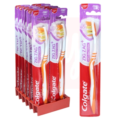 CTB-ZZA1S, Colgate Toothbrush Zig Zag AntiBac Soft, 8901314507334