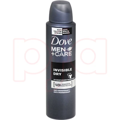 DBS150MID, Dove Body Spray 150ML Men's + Care Invisible Dry, 8711600532397