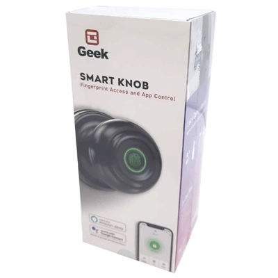 K01BK, Geek Smart Door Knob Black, 810112571257