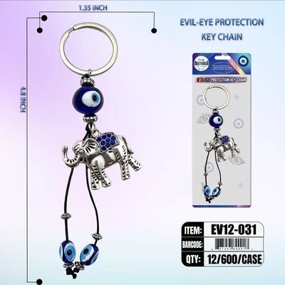 EV12-031, EVIL EYE KEY CHAIN PROTECTION, 887257890017