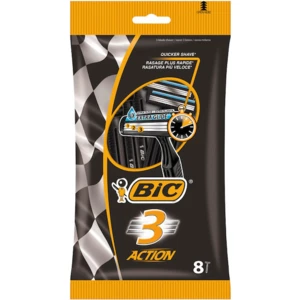 BR3A-8, BIC Razor 3 Blade Action 8CT, 3086123364134
