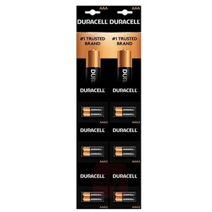 DC2AAA-60, Duracell Coppertop AAA Batteries - 2PK Strip, 041333038155
