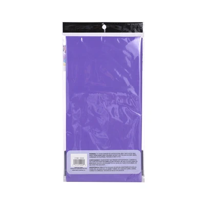 50008, Party Central Heavy Duty Rectangle Plastic Tablecover - Purple, 191554500082