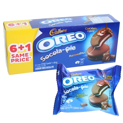 OCC210, Cadbury 7piece OREO Chocolate Pie 210g (6+1), 8934680045971