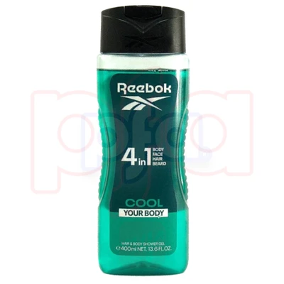 RBW400CYB, Reebok Body Wash 400ml Cool Your Body, 8436581947786