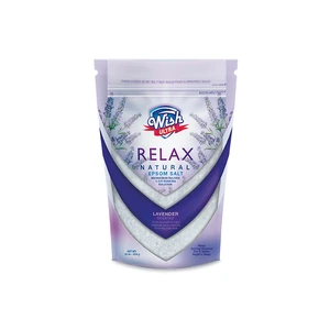 64001, Wish Ultra Relax Natural Epsom Salt 16oz – Lavender, 191554640016