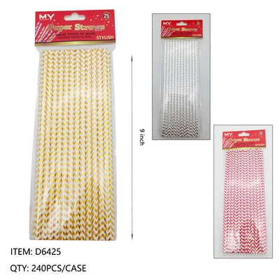 D6425, 25PC STRAW, 887257564253