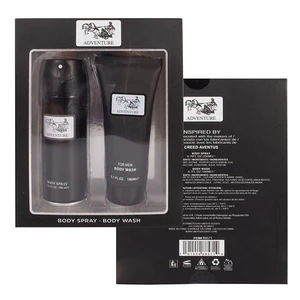 88571, Men's Aerosol Cans 2pcs Set  Adventure  200ml/6.76fl.oz Body Spray + 180ml/6.1fl.oz Body Wash, 191554885714