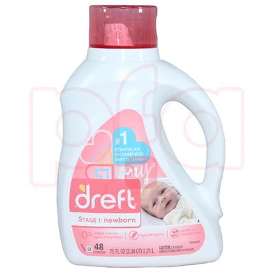 DL75N, Dreft Liquid 75oz Newborn, 037000926993