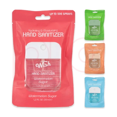 FB60350-24, Wish Liquid hand sanitizer spray 1.2oz with bag, 191554603578