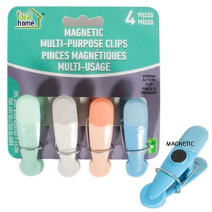 36077, Ideal Home Bag Clip Set w/ Magnet 4PK, 191554360778