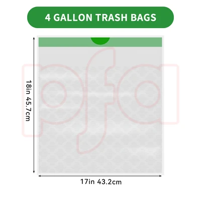 ST-30200, Drawstring Trash Bags Flex 4 Gal 100CT White Lemon - Scotts, 191554302006