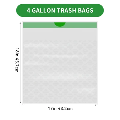 ST-30200, Drawstring Trash Bags Flex 4 Gal 100CT White Lemon - Scotts, 191554302006