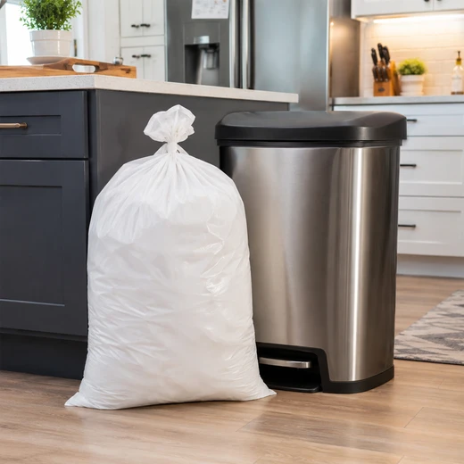 30107, XtraTuff Ultra Strong & Flex White Tall Kitchen Trash Bags 13Gal 26CT, 191554301078