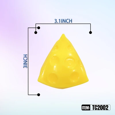 TC2002, Squishy Triangle Cheese Stress Relief Toy 3.1", 887258040022
