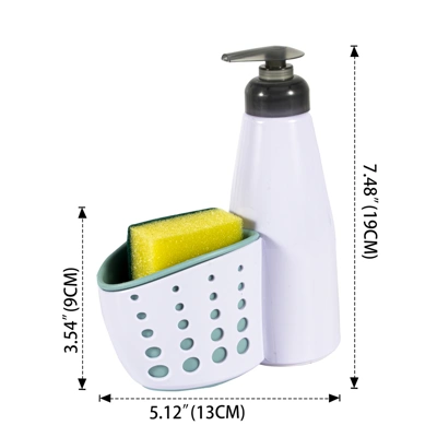 38122, Ideal Kitchen Soap Dispenser Caddy w/ Sponge, 191554381223