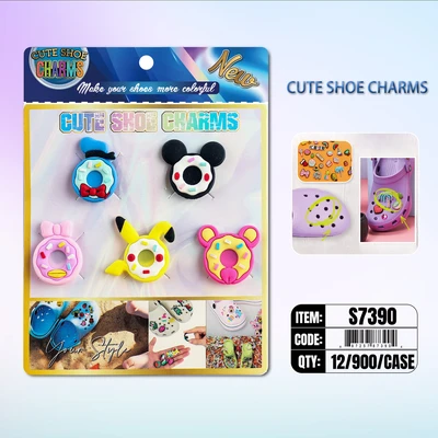S7390, Cute Shoe Charms New 5/pcs/Pk, 887257873904