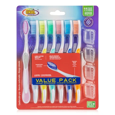 68073, Oral Fusion Toothbrush 11PK Medium, 191554680739