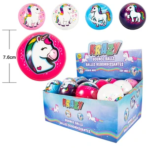 84145, Krazy Super High Bounce Ball 7.6cm Unicorn, 191554841452