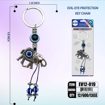 EV12-019, EVIL EYE KEY CHAIN PROTECTION, 887257890017