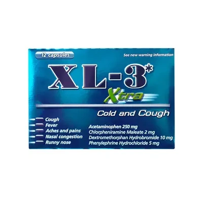 XL3CM12X, XL-3 Cold Medicine 12ct Xtra, 645981000252