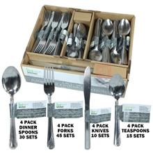 56370, Ideal Kitchen Stainless Steel Cutlery 4PK Assorted Display, 191554563704