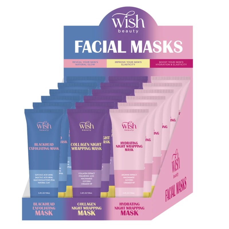 Wish Beauty Facial Mask Assorted 3.4oz/100mL