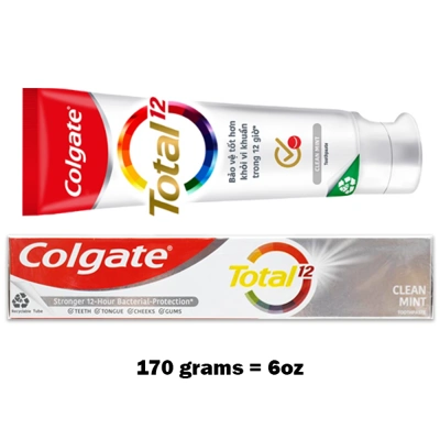 CTP170TCM, Colgate Toothpaste 170g 6oz Total Clean Mint, 8935102106386