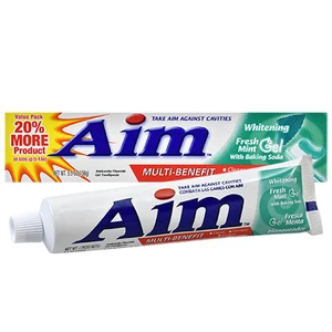 AIM55BS, Aim Toothpaste 5.5oz Baking Soda, 33200000907