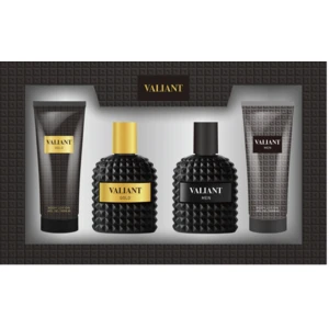 89340, Men's 4pcs Large Gift Set  VALIANT 4.1fl.oz/120ml×2 Body Lotion 3.3fl.oz/100ml×2 EDP, 191554893405