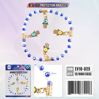 EV10-025, Evil Eye Bracelet Protection, 887257880018
