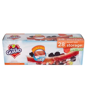 31032, Fresh Guard Double Zipper Storage Quart 28CT, 191554310322