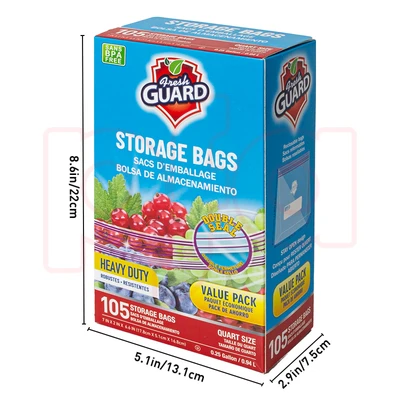 31102, Fresh Guard Storage Bag Quart 105CT, 191554311022