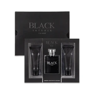 88521, Men's 3pcs Set Black Intense 80ml/2.8fl.oz After Shave + 50ml/1.0fl.ozEDP + 80ml/2.8fl.oz Shower Gel, 191554885219
