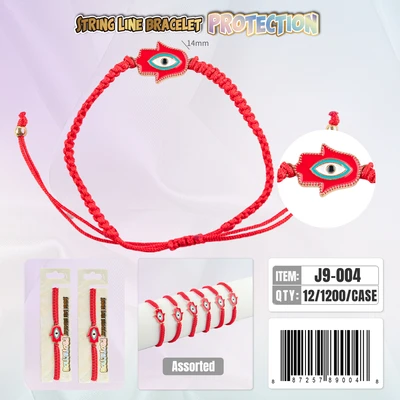 J9-004, String Line Protection Bracelet, 887257890048