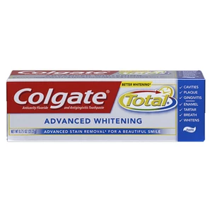 CTP75AW, Colgate TP 0.75oz Total Advance Whitening, 035000762306